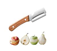 Multi Functional Vegetable Peeler for Kitchen, Ultra Sharp Stainless Steel Blades with Non-Slip Ergonomic Handles with Wooden Handle and Bottle Opener (1PC)
