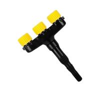 Multi-Head Hose Nozzle Sprayer - Multi-Hole Garden Watering Tool | Spray He | 10.82 Inch (27.5cm) Durable ABS Body, Adjustable Multi-Hole Spray Patterns, Slip-Resistant Grip For Plants, Yard & Car Washin