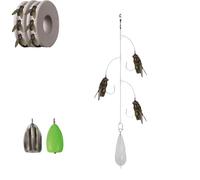 Multi-Hook Artificial Fly Fishing Lure Set, Bionic Fly Fishing Bait, Handmade Lures Kit, for Freshwater Saltwater (a,l)