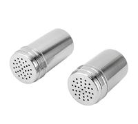 Multi Inoxyd Acier Condiments Shaker, le Couvercle Garde la Fraîcheur d'Assaisonnements, le Pot de Condiments Est Équipé d'un Tamis en Maille pour les Assaisonnements en Magasin (2)
