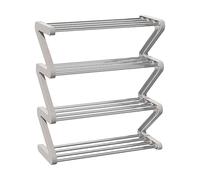 Multi Layer Shoe Rack Organizer - Z Shape Shelf Organizer ¦ Footwear Rack for Boots Sneakers High Heels, Shoes Shelf with Upright Structure, Footwear Storage, Entryway Racks for Closet, Bedroom