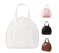 Multi-Layered Shell-Shaped Cosmetic Bag, Portable Large Capacity PU Shell Waterproof Handbag Style Cosmetic Bag, Shell Shaped Cosmetic Bag (White)