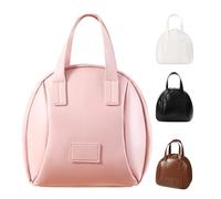 Multi-Layered Shell-Shaped Cosmetic Bag, Portable Large Capacity PU Shell Waterproof Handbag Style Cosmetic Bag, Shell Shaped Cosmetic Bag (Pink)