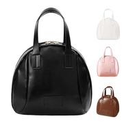 Multi-Layered Shell-Shaped Cosmetic Bag, Portable Large Capacity PU Shell Waterproof Handbag Style Cosmetic Bag, Shell Shaped Cosmetic Bag (Black)