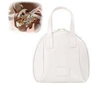 Multi-Layered Shell-Shaped Cosmetic Bag, Shell Shaped Tote Travel Bag, Large Capacity Multi-Layer Cosmetic Bag (White)