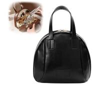 Multi-Layered Shell-Shaped Cosmetic Bag, Shell Shaped Tote Travel Bag, Large Capacity Multi-Layer Cosmetic Bag (Black)