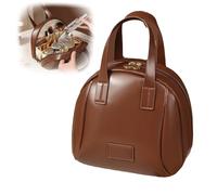 Multi-Layered Shell-Shaped Cosmetic Bag, Shell Shaped Tote Travel Bag, Large Capacity Multi-Layer Cosmetic Bag (Brown)