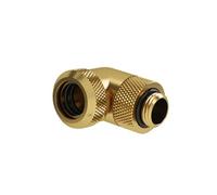 Barrow Adaptateur Multi-Link 90° G1/4 AG vers Hardtube 14 mm – orientable, doré