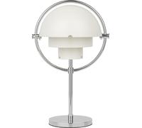 Multi-Lite Portable Lamp Lampe à batterie Gubi Chrome / Blanc satiné - 5715015779685