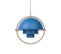 Gubi Suspension Multi-Lite Ø36 cm Laiton et Bleu