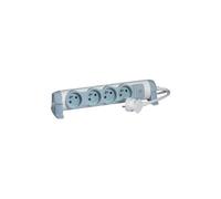 C2G Multi-Outlet Extension for Comfort - Coupe-circuit - CA 230 V - 3500 Watt - entrée : alimentation - connecteurs de sortie : 4 (3 pôles (France/Belgique)) - 3 m cordon - blanc