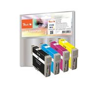 Multi Pack - Pack de 4 - noir, jaune, cyan, magenta - compatible - remanufacturé - cartouche d'encre (alternative pour : Epson T1285) - pour Epson