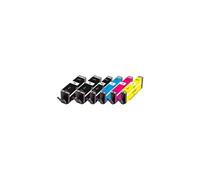 Peach 0F320134 cartouche d'encre 6 pièce(s) Compatible Rendement standard Noir, Cyan, Magenta, Jaune