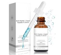 Multi-peptide + Copper Peptides 1% Serum, Copper peptide Serum, serum Anti Age, Promote Collagenand Elastin Production, Réduire les Ridules et Hydrater la Peau, Convient à Tous les Types de Peau, 30ml