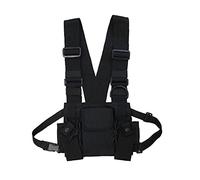 Multi-Poches Poitrine Rig Gilet Outil pour Hommes Femmes Hip Hop Réglable Chest Pack De Tactique Harnais Rig Coffre Fonctionnel pour Hommes