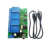 Multi pour commutateur de décodeur de fréquence 4 canaux double tonalité module de contrôle 12 V alimentation pour home cinéma automatisation et configurations électroniques
