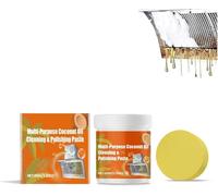 Multi-Purpose Coconut Oil Cleaning & Polishing Paste,Stainless Steel Coconuts Oils Cleaning Paste,Coconut Oil Powerful Cleaners,Stainless Steel Cookware Cleaner,for Cleaner Pots and Pans (1)