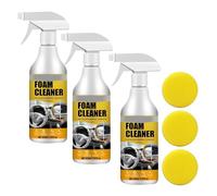 Multi-Purpose Foam Cleaner Lot de 3 nettoyants en mousse multi-usages pour voiture, nettoyant pour rembourrage de sièges de voiture, intérieur de voiture, nettoyant en mousse Allround-Master pour