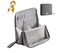 Multi-Purpose Large Capacity Oxford Cloth Standing Makeup Bag,Waterproof Portable Toiletry Bag with Compartments,Multifunctional Toiletry Bag and Stationery Storage (Gray, One Size)