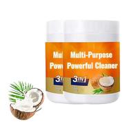 Multi Purpose Powerful Cleaner, 3-In-1 Multi-Purpose Powerful Cleaner with Coconut Oil, Heavy Duty Stain Remover for Kitchen,Oven, Microwave, Stove Top (2pcs)