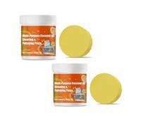 Multi Purpose Powerful Cleaner, Degreaser Cleaner Heavy Duty, Coconut Oil Powerful Cleansing Cream, for Faucets, Tiles, Cleaner Removes Stains on Microwave,Oven & Stove Top (2pcs)