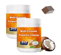 Multi-Purpose Powerful Cleaner for Kitchen, 3 In 1 Coconut Oil Cleaning Paste, Coconut Oil All Purpose Cleaner for Faucets,Tiles,Oven & Stove Top (2)