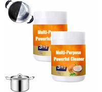 Multi Purpose Powerful Cleaner for kitchen,3 In 1 Stainless Coconut Oil Cleaning Paste,Surface Safe No Residue,Kitchen Duty Degreaser for Faucets,Tiles,Kitchen,Oven (2pcs)