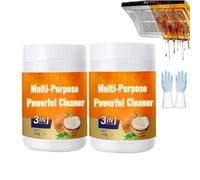Multi-Purpose Powerful Cleaner for Kitchen,Coconut Oil Cleaning & Polishing Paste,Multi Purpose Powerful Cleaner 3 in 1,Remover Removes Stains on Microwave,Oven & Stove Top (2)