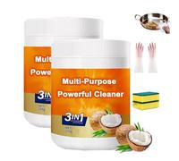 Multi-purpose Powerful Cleaner for Kitchen,Heavy Kitchen Duty Degreaser, All-Purpose 3 In 1 Coconut Oil Cleaner Removes Stains on Microwave,Oven & Dishwasher (2pcs)