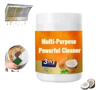 Multi Purpose Powerful Cleaner,Heavy Kitchen Duty Degreaser,3 in 1 Coconut Oil Cleaning & Polishing Paste,All-Purpose Natural Cleaner Removes Stains for Faucets,Tiles,Oven & Stove Top (1)