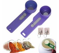 Multi Purpose Scoop with Built in Funnel, Powderpal Mess-Free Powder Scoop, Collagen Formula Coffee Scoops, Easy Dispensing of Various Powders,Fits Narrow-Mouth Bottles