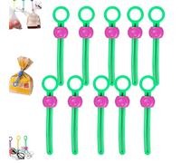 Multi Purpose Sealer, Explainout Multi-purpose Sealer Machine Reusable Multipurpose Zip Cable Ties, for Sealing Food Bags and Organizing Wires (Green(10pcs))