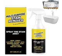 Multi-purpose Stain Remover - A Powerful Cleaner for Kitchens, Floors, Toilets, And Cars, Quick-Acting Formula, Effectively Removes Hard Water Stains, Rust, Yellowing, Stubborn Residues, 120 ml (1PC)