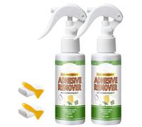 Multi-Purpose Strong Adhesive Remover Spray,Sticker Remover Spray with Plastic Scraper Tool,Removes Tape,Labels,Stickers & Decals Residue (2Pcs)