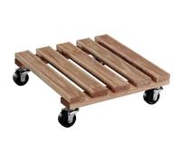 Multi Rouleaux Toscane Carré 30 x 30cm Plantes Transport Bois 4 150kg Braun
