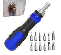 Multi Screwdriver - 13-in-1, Magnetic Ratchet Screwdriver, Precision Tool Kit | Portable Bit Holder, Repair Driver Set For Home Garage Mechanic Automotive Furniture Appliance
