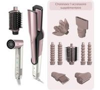 Multi-Styler premium et Sèche-Cheveux Shark Glam sur-mesure Rose - 1 embout au choix | HD6000EUPK | par SharkNinja