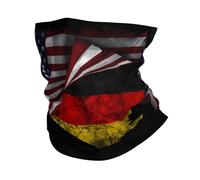 Multi-Usage Bandeau Magique,Drapeau Allemand Vintage de l'Amérique et de l'Allemagne,Protection du Visage Séchage Rapide Echarpe Gaiter pour Cyclisme Vélo Homme 26X30cm