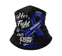 Multi-Usage Écharpe Demi-Visage Son Combat Est Notre Combat. Sensibilisation Echarpe Gaiter Multifonctionnel Bande De Cheveux pour Extérieur Sports Jogging