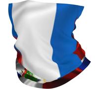 Multi-Usage Écharpe Tube Drapeau de Saint-Vincent et des Grenadines Bandeaux Cache-Cou 26X30cm pour Yoga,Randonnée,Extérieur