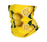 Multi-Usage Écharpe Tube Imprimé Jaune Le-Mon Cache-Col Imprimé Bande De Cheveux pour Yoga Cyclisme Ski