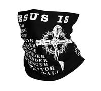 Multi-Usage Écharpe Tube,Jésus Mon Dieu Roi Seigneur Blanc,Bande de Cheveux Séchage Rapide Gaiter pour Randonnée Course à Pied Ski 26X30cm