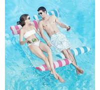 Multi Usage Flottantes Hamac- 2Pcs Hamac Gonflable,4 -en-1 Hamac Gonflable Piscine d'eau Pliable,Hamac Aquatique Portable Flotteur,Hamac Flotteur Ultraléger pour Adultes jouets de piscine gonflables