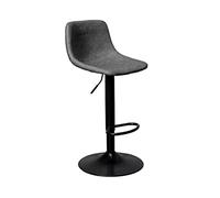 Multi-usages Chaise de Bar rotative Moderne for Restaurant, café, Table d'île, Dossier Simple, Chaise de Salle à Manger avec Pieds Hauts, Peut être levée (60-80 cm) Moderne(Grigio)