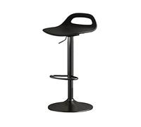 Multi-usages Chaise de Bureau à Hauteur réglable (58-78cm), Tabouret Haut Moderne et Simple, Chaise de Salle à Manger à Levier Moderne(Noir)