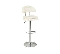 Multi-usages Chaise Haute de Maison avec Dossier de Luxe léger, Moderne, créative, Souple, Chaise de Bar élévatrice, Chaise rotative Simple Moderne(Blanc)