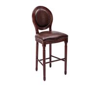 Multi-usages Chaises de Bar en Bois Massif tabourets Hauts Vintage dossiers chaises de Bar de réception tabourets Hauts Moderne