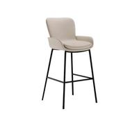 Multi-usages Tabouret de Bar Simple Home Island 75 cm Haut Tabouret léger de Luxe Moderne Chaise Haute de comptoir de Bar Moderne(Blanc)