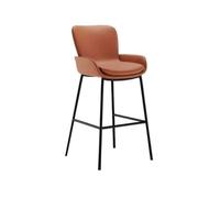 Multi-usages Tabouret de Bar Simple Home Island 75 cm Haut Tabouret léger de Luxe Moderne Chaise Haute de comptoir de Bar Moderne(Orange)