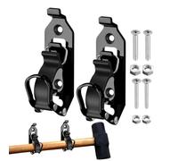 Multi Use Shovel Holder Rack Kit, Quick Release Tool Mount System Set, Heavy Duty Vehicle Storage Bracket Kit, Roof Rack Utility Clamp Holder Set, Metal Equipment Carrier with Minimal Design